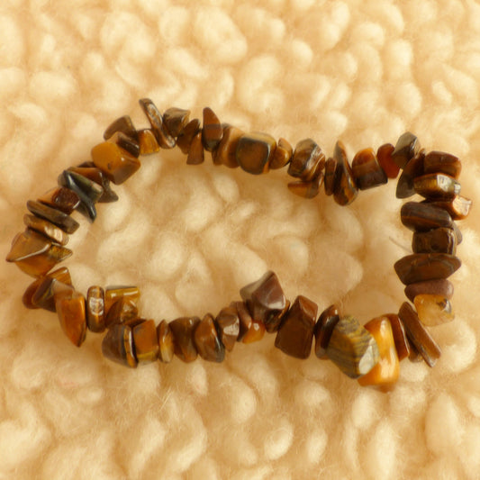 Bracelet chips - Œil de tigre - Protection