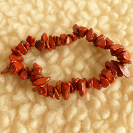 Bracelet chips - Jaspe rouge - Vitalité