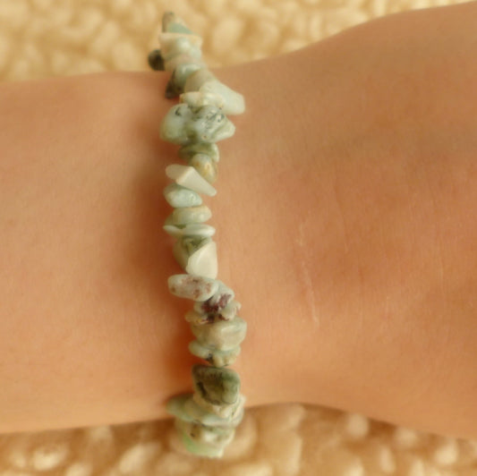 Bracelet chips - Larimar - Fluidité