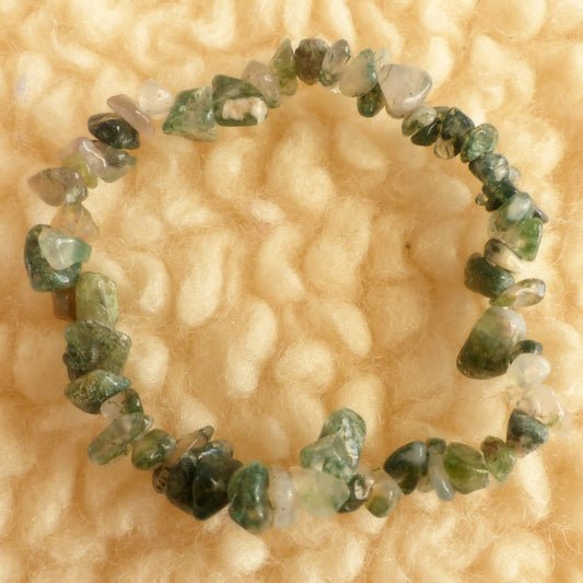 Bracelet chips - Agate Mousse - Renouveau