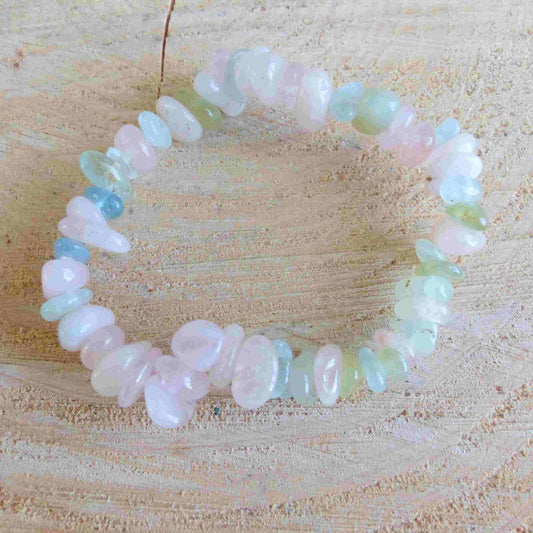 Bracelet - Aigue marine & morganite - Communication douce