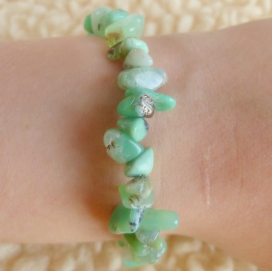 Bracelet chips - Chrysoprase - Lâcher-prise