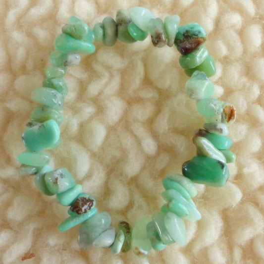 Bracelet chips - Chrysoprase - Lâcher-prise