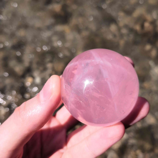 Sphère - Quartz rose étoilé - Guérison émotionnelle