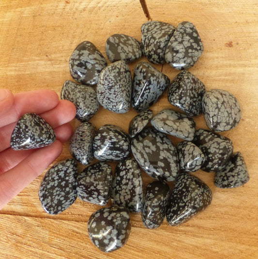 Pierre roulée - Obsidienne flocon - Équilibre