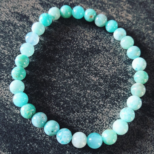 Bracelet rond - Amazonite - Lâcher-prise