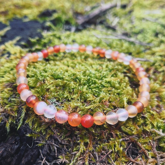 Bracelet rond - Cornaline - Épanouissement