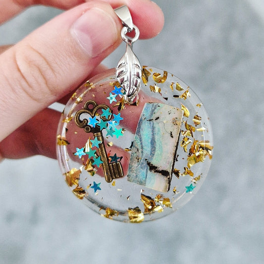 Collier Opale Boulder ~ Créativité (percé par mes soins)