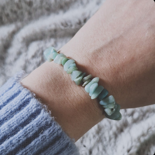 Bracelet chips - Amazonite - Lâcher-prise