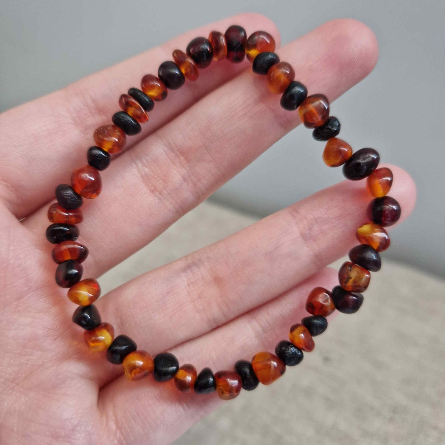 Bracelet Ambre cognac ~ Chaleur