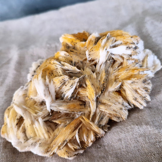 Galène sur barytine (pièce de collection)