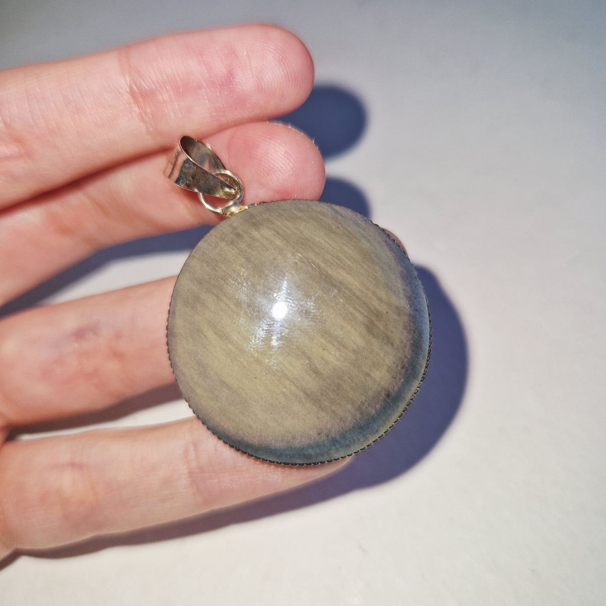 Pendentif - Obsidienne arc-en-ciel d'Oregon - Miroir de l'âme