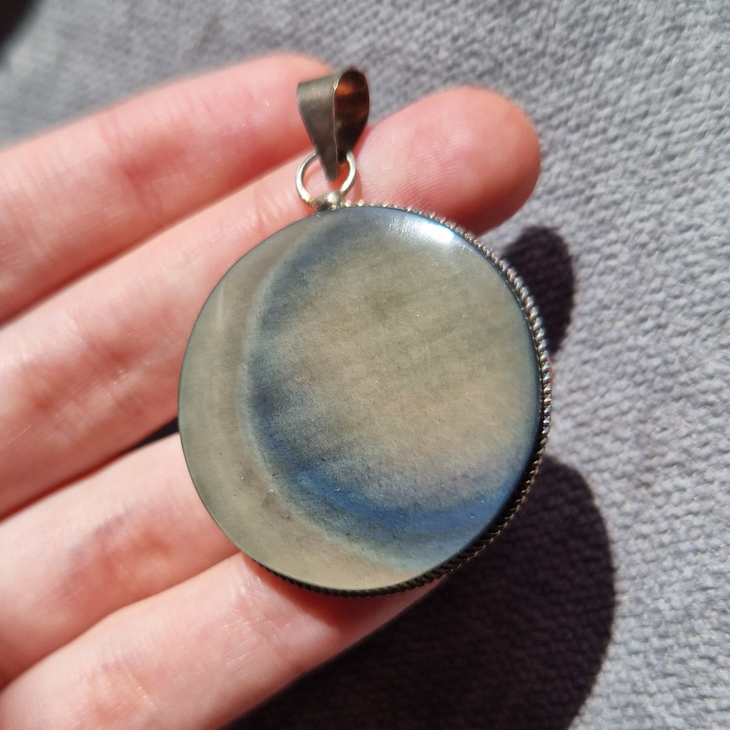 Pendentif - Obsidienne arc-en-ciel d'Oregon - Miroir de l'âme