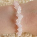 Bracelet Quartz rose de Madagascar (qualité extra) ~ Douceur