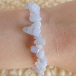 Bracelet Calcédoine bleue ~ Tendresse