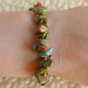 Bracelet Unakite (Epidote) ~ Force tranquille