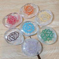 Kit des chakras en Cristal de roche