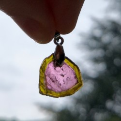 Pendentif tourmaline melon d’eau