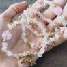 Bracelet de Jade néphrite - Dauphin rose