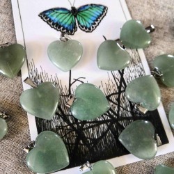 Pendentif coeur d'Aventurine ~ Guérison