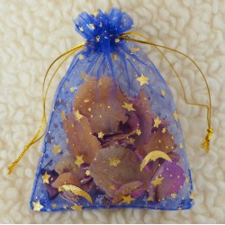 Sachet d'organza Nuit étoilée (11,5 x 8)