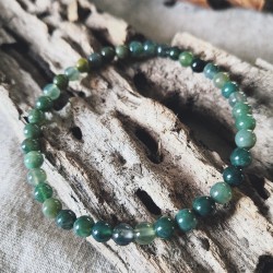 Bracelet Agate Mousse ~ Régénération