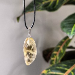 Pendentif de Citrine naturelle ~ Motivation