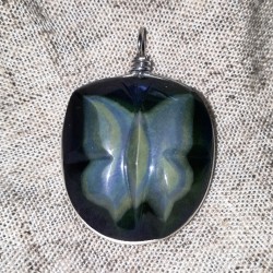 Pendentif obsidienne œil céleste