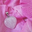 Pendentif coeur de Quartz rose~ Douceur