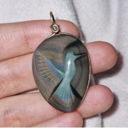 Pendentif Obsidienne œil céleste ~ Puissance