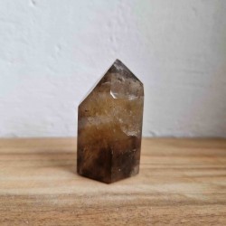 Pointe de Quartz fumé de Madagascar