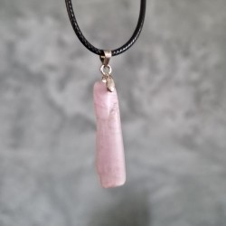 Pendentif de Morganite en argent 925 ~ Romantisme