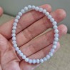 Bracelet Calcédoine bleue (4mm) ~ Tendresse
