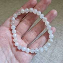 Bracelet Pierre de lune blanche ~ Médiumnité