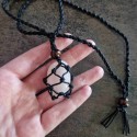 Collier en tissu pour pierre roulée (2 à 3cm)