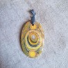 Pendentif Jaspe Bumblebee (Bourdon) ~ Introspection solaire
