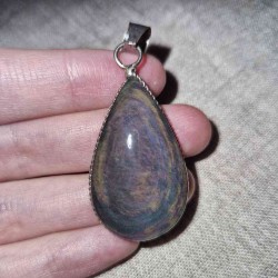 Pendentif obsidienne œil céleste