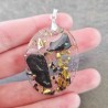 Pendentif Shungite et résine ~ Protection