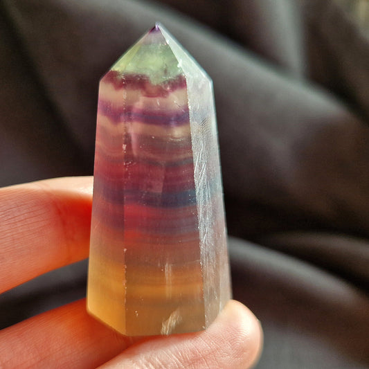 Pointe - Fluorite arc-en-ciel - Harmonie