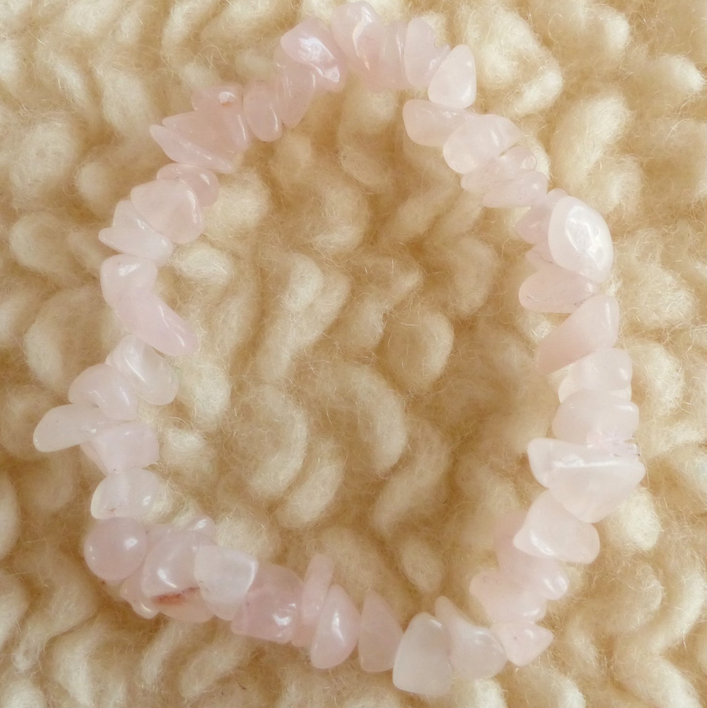 Bracelet Quartz rose de Madagascar (qualité extra) ~ Douceur