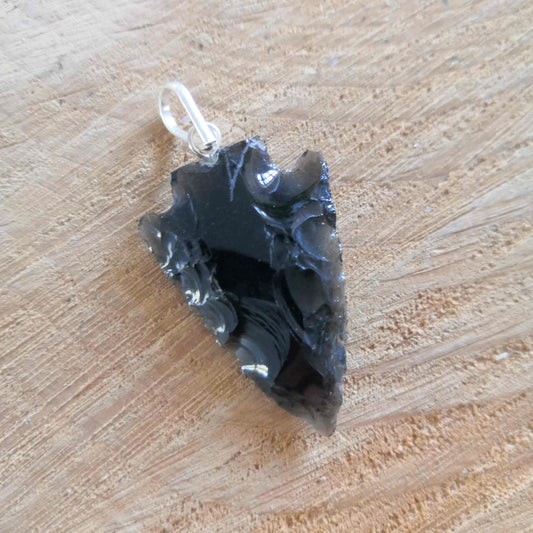 Pendentif en Obsidienne noire ~ Protection