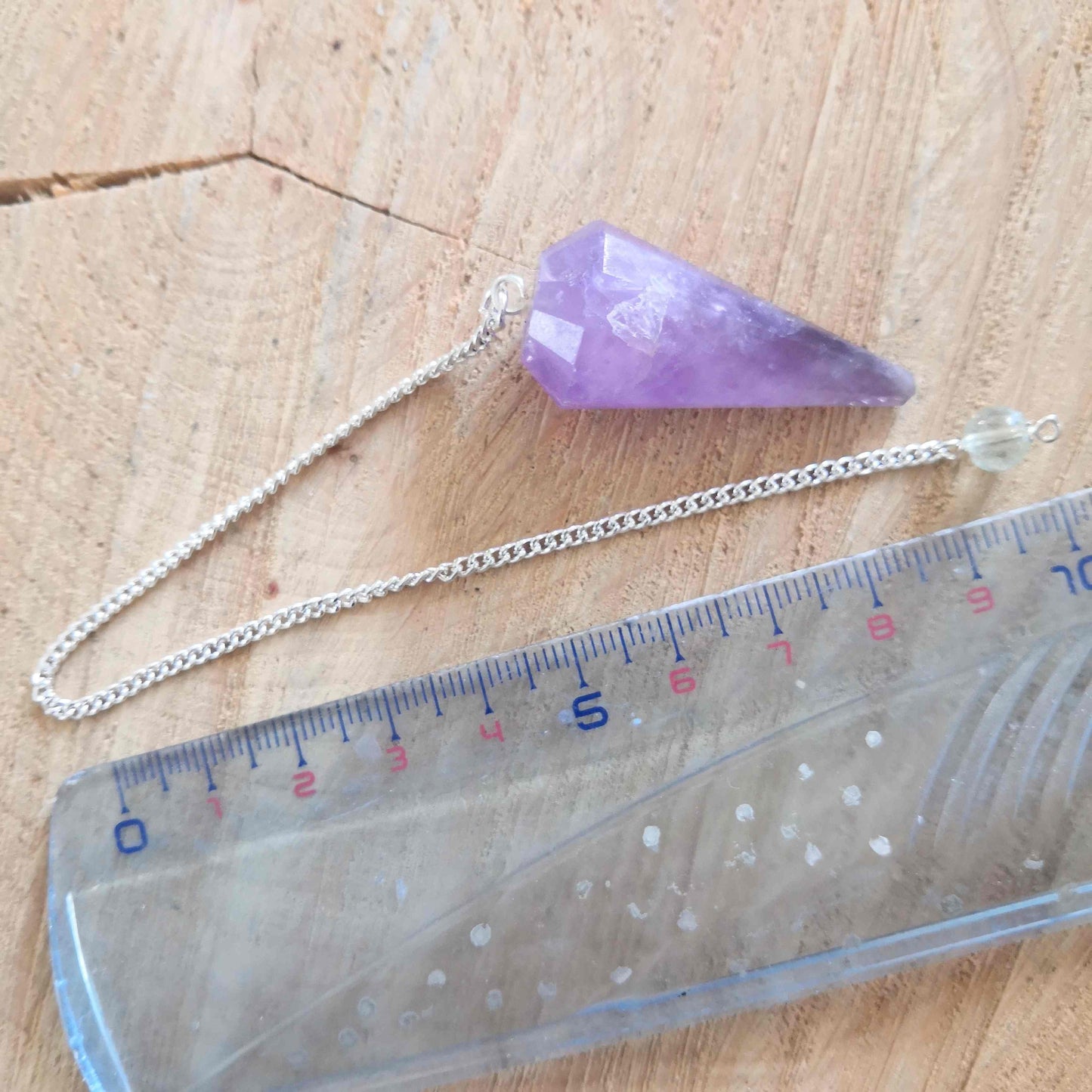 Pendule Triangle en Améthyste