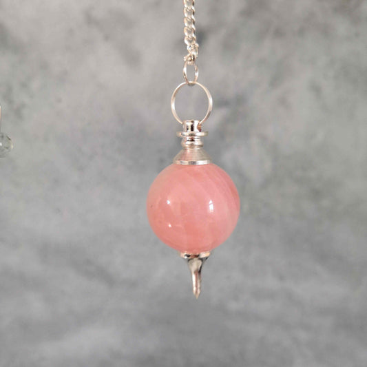 Pendule Séphoroton en Quartz rose