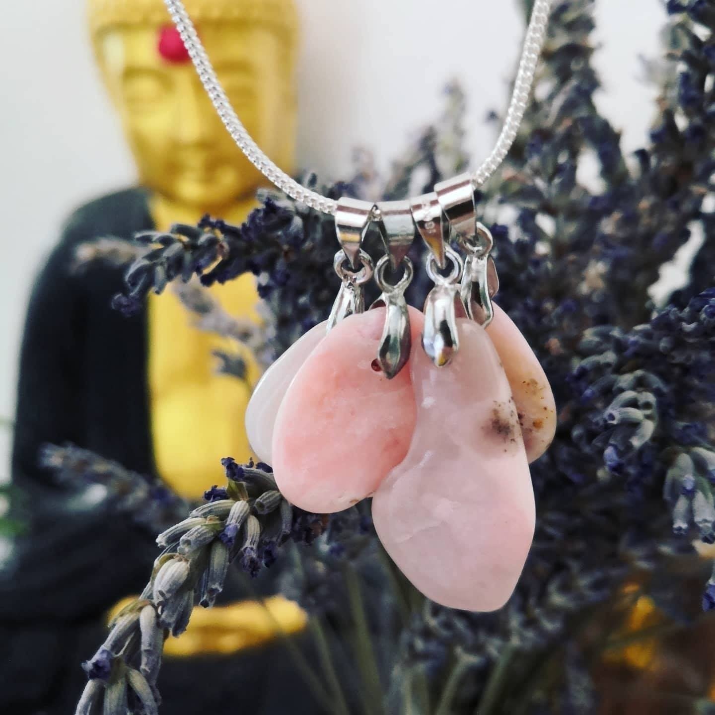 Pendentif d'Opale rose ~ Rêverie