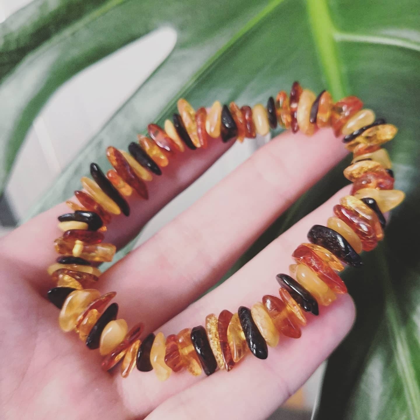 Bracelet Ambre multicolore ~ Chaleur