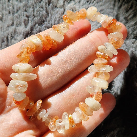 Bracelet Pierre de soleil avec reflets ~ Rayonnement