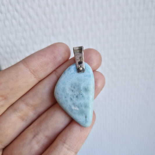 Pendentif de Larimar - Fluidité (argent 925)