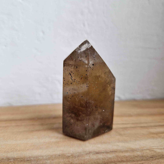 Pointe Quartz fumé morion ~ Ancrage