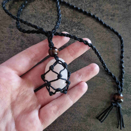 Collier en tissu pour pierre roulée (2 à 3cm)