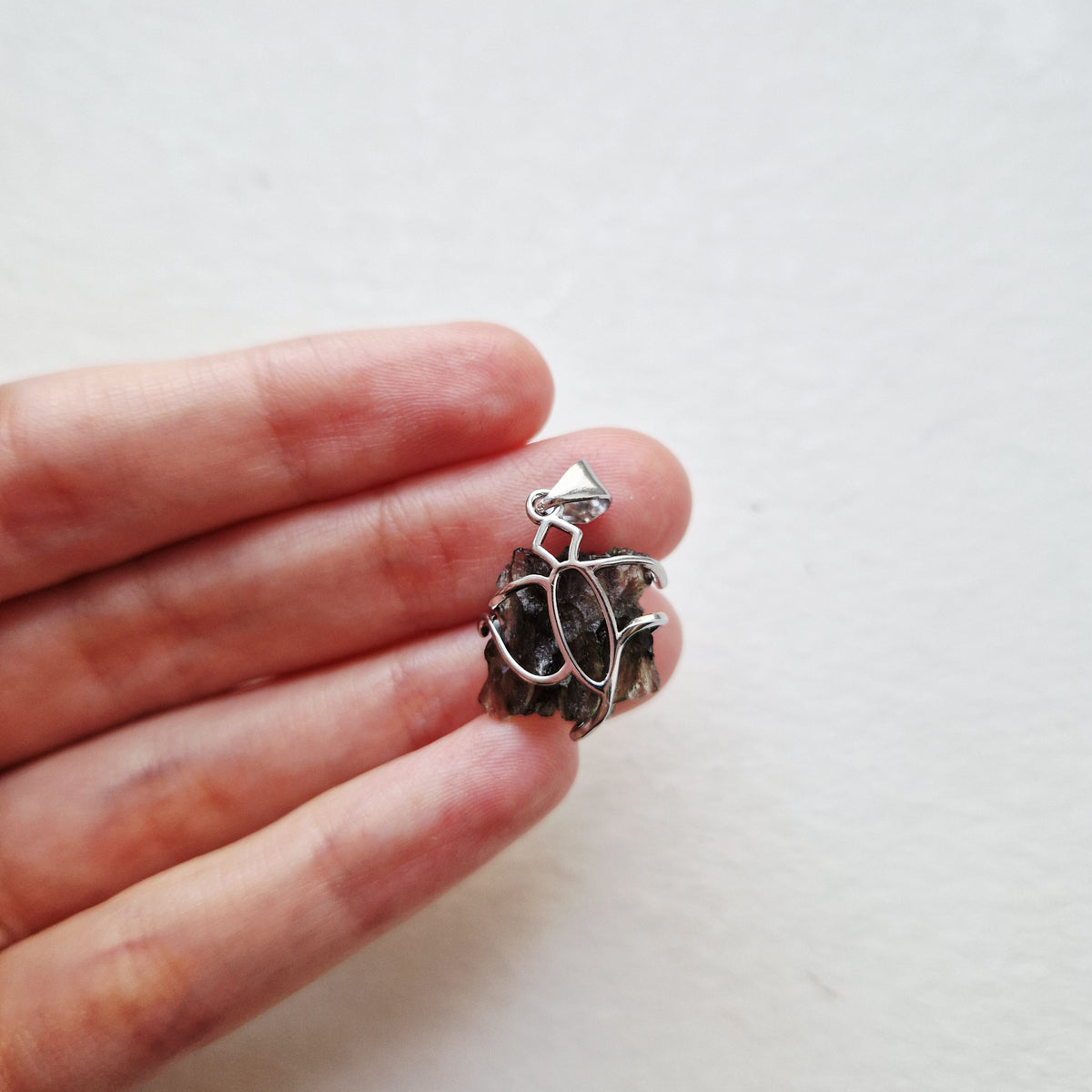 Pendentif - Moldavite (Besednice, Jezkovna) - Éveil spirituel [4]